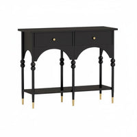 French & design 2-Tier sideboard Table Vintage Design 2-Tier Entryway Shelf Elegant Look Hallway Cabinet Slim silhouette for Interior Decorators, Apartment Dwellers, homeowners, Foyer, Living Room, Bedroom, Behind Couch