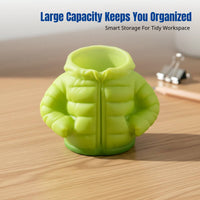 Down Jacket Pen Holder, Creative Desktop Organizer, Novelty Stationery Storage, Student Gift, Classroom Decor