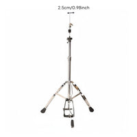 Jazz Drum Cymbal Clutch standHat Stand Adjustable Height Cymbal Clutch standHat Stand Sturdy and Percussion Hardware for Drummers, Music Studio