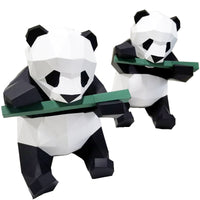 3D Panda Model DIY Papercraft Puzzle Kit for Home Decor and Gifting