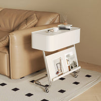Modern design Multi-Tier Rolling Cart Space-Saving Multi-Tier Rolling Trolley Movable with casters Side Table Multifunctional for Apartment Dwellers, Office Workers, Living Room, Narrow Spaces, Bedroom, Bathroom