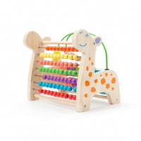 Wooden Deer with Bead Maze Educational Bead Maze Hands-on for Classroom