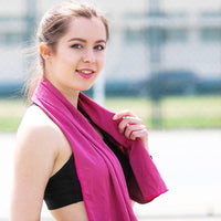 Microfiber Cooling Ice Silk Headband for Sports and Fitness - Seamless and Breathable