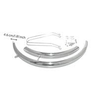 20 Inch Folding Bike Fenders Polished Finish Stainless Steel Bike Mudguards Full Coverage Cycle Fenders for Commuters
