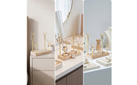 Bracelet Display Stand Open Design Bracelet Holder with Wood Base Jewelry Display Stand with Wood Base Tabletop Countertop
