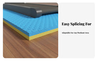Noise Reducing Treadmill Mat Thickened Soundproof Floor Mat Non-Slip Surface Cushioned Workout Flooring Wear-Resistant for Apartment Dwellers, Home Gym Users, Basement