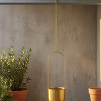 Iron Hanging Planter Detachable Hook Metal Hanging Pot Wall Mounted Iron Planter Nordic-Style Plant Holder Minimalist