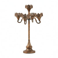 Candelabra with 5 Arms Ornate Candelabra Antique Candelabrum with Five Cups for Hosts, Weddings, Mantel, Parties
