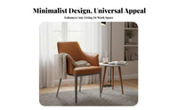 Modern Minimalist Design Upholstered Armchair Ergonomic Back Support Upholstered Contoured Chair High-Density Cushioning Lounge Seating Sturdy Frame for Interior Designers, Apartment Dwellers, Hotel, Restaurant, Waiting Area, Office