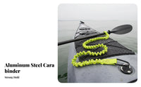 Watercraft Paddle Leash Prevent-Loss Coiled Paddle Rope Elastic Design Coiled Bungee Lanyard for Canoers, Outdoor Enthusiasts, Kayaking, Boating