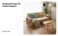 Includes Chaise Lounge L-Shaped Wooden Frame Sofa Simple Design Multi-Piece Couch with Ottoman Raised Legs Living Room Furniture Modular for Apartment Dwellers, Families, Homeowners, Home, Entertainment Space