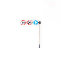 Miniature Traffic Sign Set for DIY Sand Table Micro Landscape