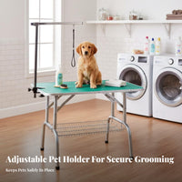 Pet Grooming Table Non-Slip & Waterproof Tabletop Pet Grooming Table with Arm Stable Structure Animal Supplies for Home Groomers