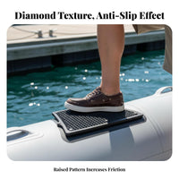 Plastic Trapezoidal Boat Plate Lightweight Trapezoid Stern Plate Boating Hardware Long-Lasting for Kayak, Paddle Boat