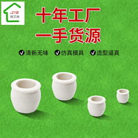 DIY White Flower Bed Miniature Landscape Model for Sand Table Architecture