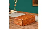 Wooden Jewelry Box Handmade Jewelry Box with Hinged Lid for Women