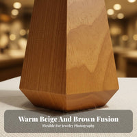 Wooden Jewelry Display Stand Solid Wood Jewelry Display Stand Elegant Design for Retailers, Retail Sellers, Boutique, Craft Fair, Roomy Wardrobe