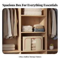 Large Capacity Collapsible Textile Box Foldable Design Collapsible Textile Cube Sturdy Handles Storage Bin Multi-Purpose for College Students, Homeowners, Bedroom, Living Room, On Shelves, Nursery
