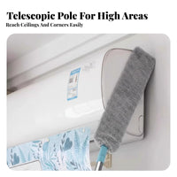 Extendable Crevice Duster Flexible Head Dusting Tool Lightweight for High Places