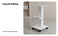Cosmetic Instrument Cart Stable and Long-Lasting Cosmetic Machine Stand Mobile Machine Base Sturdy-Duty Rolling Spa Equipment