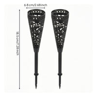 2 Pieces Grave Vase with Stake Outdoor Memorial Flower Cone Decorative