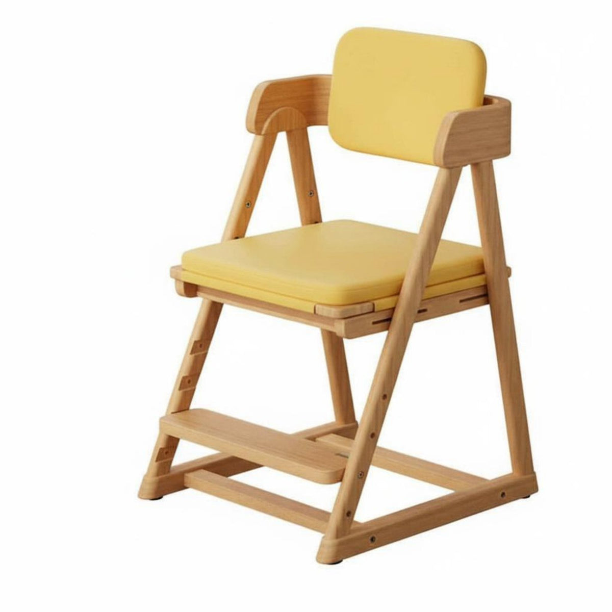 Ergonomic Design Wooden Adaptable Growth Chair Multi-Functional Adjustable Seat Multifunctional children's Furniture Long-Lasting for Students, Toddlers, Dining Room, Bedroom, Kitchen, Playroom