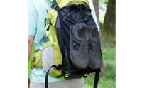 Drawstring Closure Backpack Expansion Bag Buckles Mesh Backpack Bag Coated Oxford Cloth