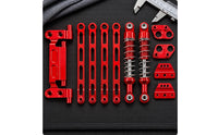 Aluminum Rear Shock Absorption System Kit CNC-Machined Rear Shock Absorption System Upgrade Kit Polished Metal RC Car Part