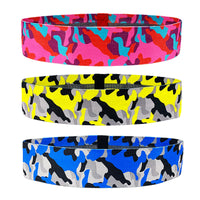 Camo Cotton Hip Resistance Bands for Yoga Squats and Glute Workouts