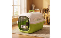 Hard-Sided Pet Carrier Ventilated Pet Carrier with Litter Space-Saving Tray Cat Travel Crate for Cats, Car Rides