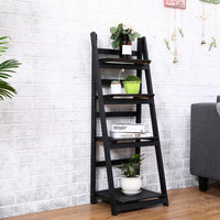 Multi-Tier Wooden Plant Stand Foldable Storage Shelf for Balcony & Living Room
