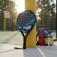 ABS Material Carbon Fiber Padel Racket Long-Lasting Beginner Padel Racket Easy to Handle Carry Case Included for Beginners
