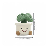 Car Dashboard Decor Compact Size Cute Potted Plant Doll Colorful Small Bloom Pot Figurine