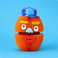 Pressure-Activated Paper-Art Character Figure Stacked Form Accordion-Folded Paper Figure