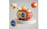 Toy Motorcycle with Whistle Cartoon Press and Go Toy Batterybattery-Less Interactive for Toddlers, Playroom, Daycare