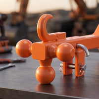 Heavy-Duty Tractor Tow Hitch Support Frame Sturdy Triangular 3-Point Hitch Adapter Long-Lasting Drawbar Adapter Standard for Jobsites