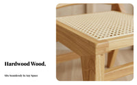 Mortise and Tenon Joinery Woven Top Wooden Stool Wabi-Sabi aesthetic Indoor Furnishing sturdy Wood Frame Footrest Multi-Purpose for Design fans, Homeowners, Interior Designers, Entryway, Living Room, Bedroom, Balcony