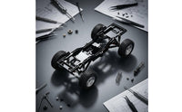 1/12 RC Chassis Frame for MN300 High Strength Aluminum Alloy Chassis Frame Rust Resistant Remote Control Vehicle Part
