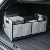 Waterproof Foldable Trunk Storage Box Divided Sections Rectangular Trunk Organizer Side Pockets Collapsible Storage Box Reinforced Edging