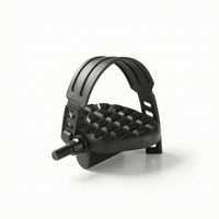 Exercise Bike Pedals with Straps Anti-Slip Exercise Bike Pedal Replacement Pedals Threaded Textured for Home Gym