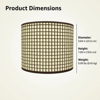 Woven Lampshade for Table Lamp, Cylindrical Lamp Shade Soft Light, Table Lamp Living Room, Lamp Shade Warm Ambiance, Artisanal Woven Lighting Shade