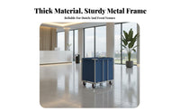 Removable Oxford Bag Stainless Steel Laundry Hamper Cart Large Capacity Hotel Dirty Clothes Collection Cart Rust-Resistant Stainless Steel Rolling Hamper Easy Assembly for Housekeepers, Hospital Personnel, Janitors, Hotels, Nursing Home, Dormitory