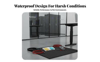 Waterproof USB Foot Pedal Multiple Connection Options Wireless Foot Switch Wear Resistant Programmable Footswitch Plug and Play for Musicians, Technicians, Factory Workers, Production Line, Workshop, Laboratory, Hospital