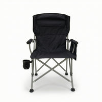 Foldable High Back Camping Chair Portable Camping Chair with Cup Holder Comfortable Compact for Campers, Anglers, Fishing, Park