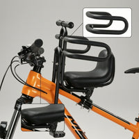 Child Bike Seat with Guard Rail Encompassing Child Bike Seat with Guardrail Secure Safe for Toddlers, City Commuting