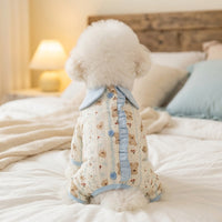 Dog Recovery Suit and Cat Recovery Suit, Post Surgery Pet Clothing, Spay Neuter Suit for Dogs, Cartoon Graphic Neckline Neck Fasteners Wound Protector