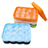 12-Hole Silicone Ice Ball Mold with Buckle Design for Easy Filling and Leak-Proof Use