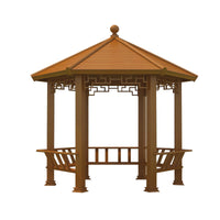 Aluminum Alloy Gazebo for Outdoor Patio Villa Garden Small Pavilion Pergola