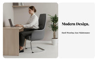 Ergonomic Design Sled Base Guest Chair assistance Padded Sled Base Chair Easy to Clean Conference Seat sturdy Duty for Students, Clients, Patients, Study Room, Lobby
