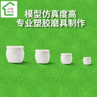 DIY White Flower Bed Miniature Landscape Model for Sand Table Architecture